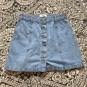 Denim mini skirt
